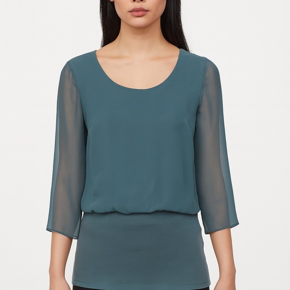 Ann Taylor Women's Blouse in Blue - Picture 1 of 8